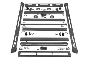 Jeep Wrangler Roof Rack - Rough Country - Black Series Lights - '07-'10